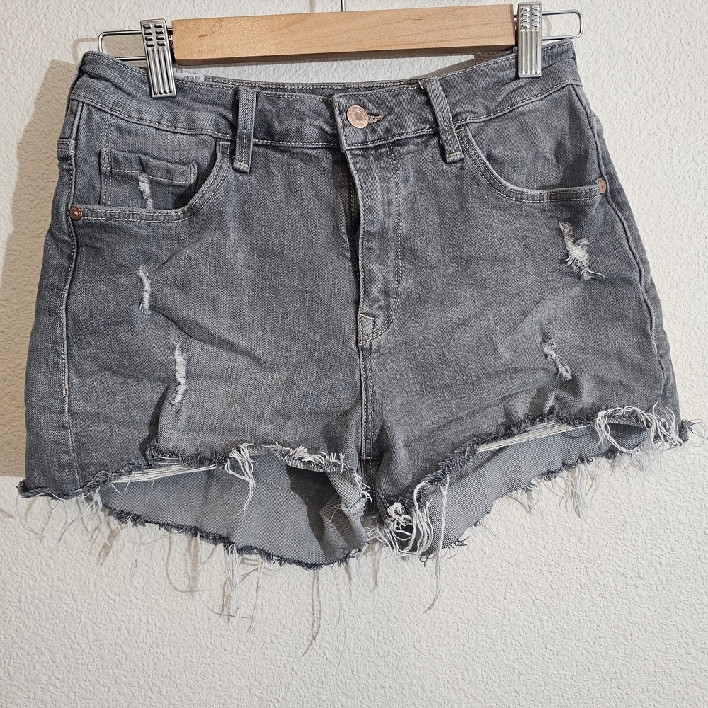 Mavi Jeans Gray Distressed Shorts